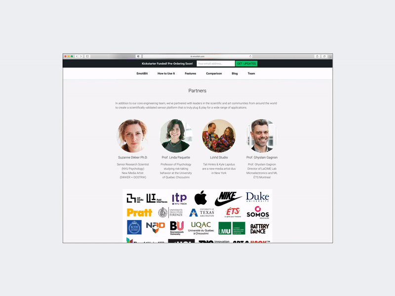 EmotiBit logo on package mockup