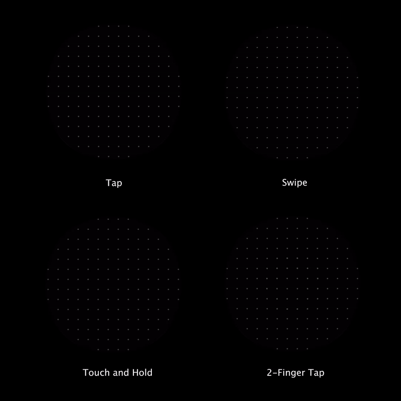 Cloth gesture states